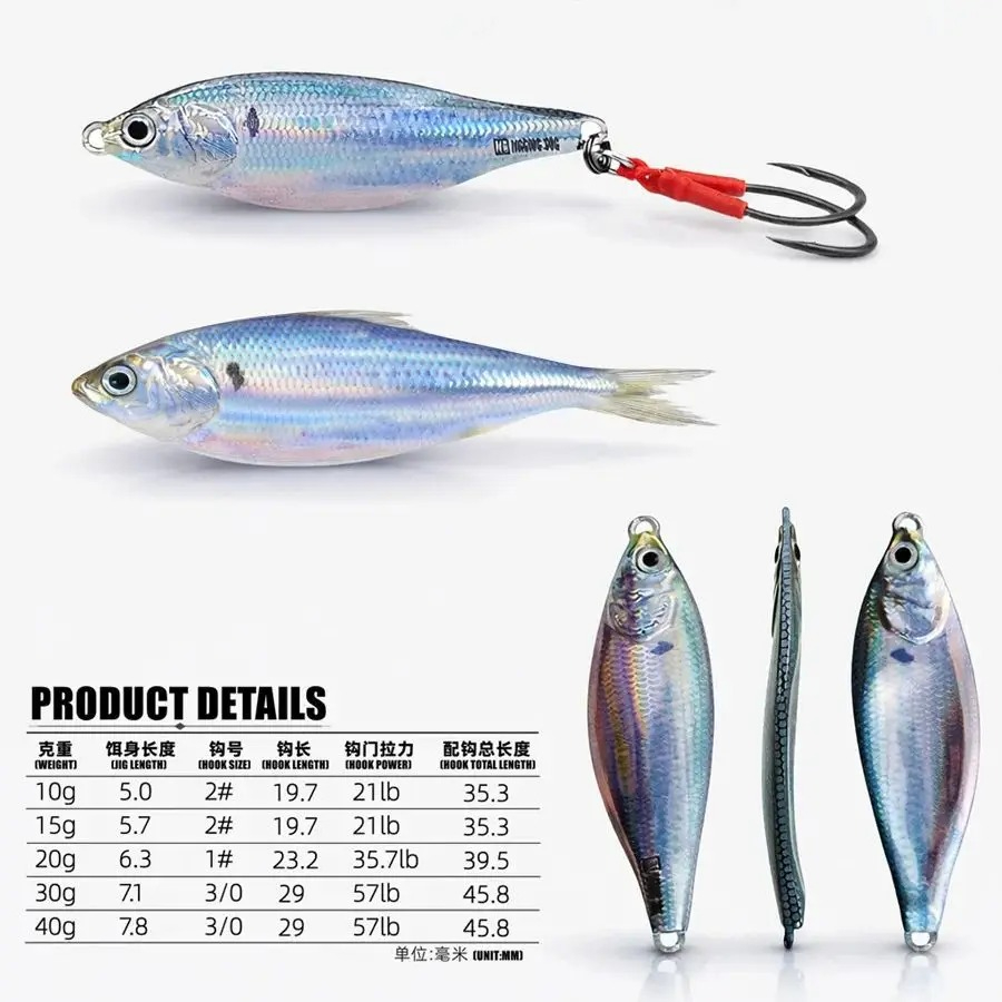 Fishing Lure Blade Bait - Metall-Jigköder Spinner Sinkend 3D-Augen Farblaser Spinnköder