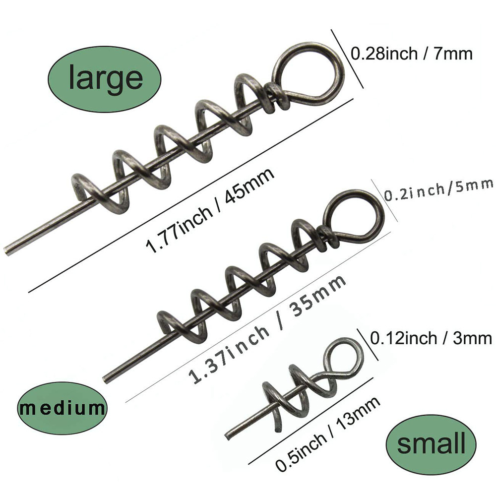 30 stücke Edelstahl Frühling L – Fishing Lure Accessories Bewertung und Preis