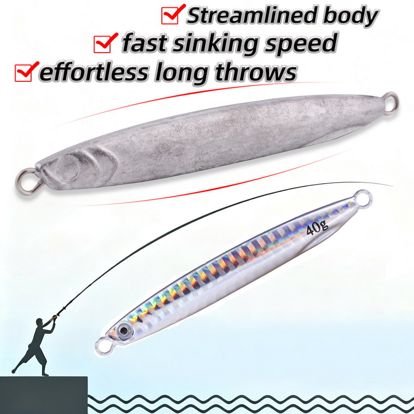 20 stücke Blank Metall Jig Sho – Fishing Lure Spoon Bewertung und Preis