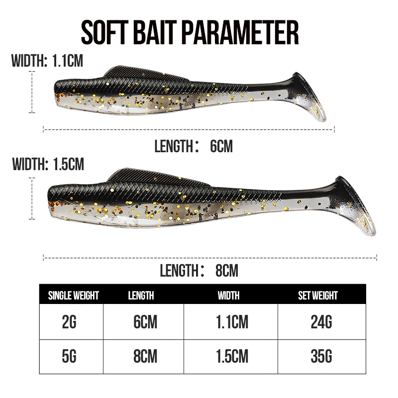 TAIYU Schwimmender T-Tail Head – Fishing Lure Soft Plastic Bewertung und Preis